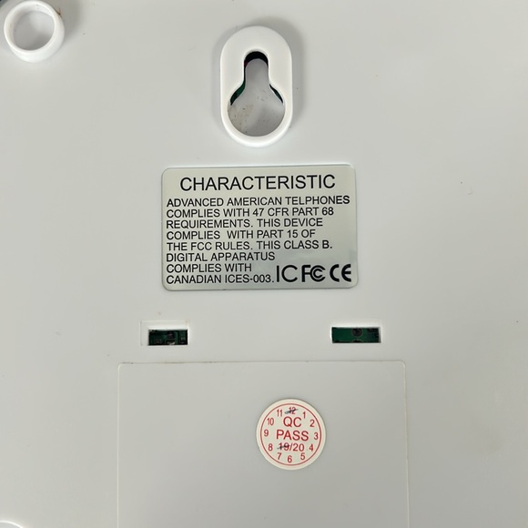 Advanced American Telephone Big Buttons 2 Line Hands Free White Corded Telephone - Picture 12 of 12